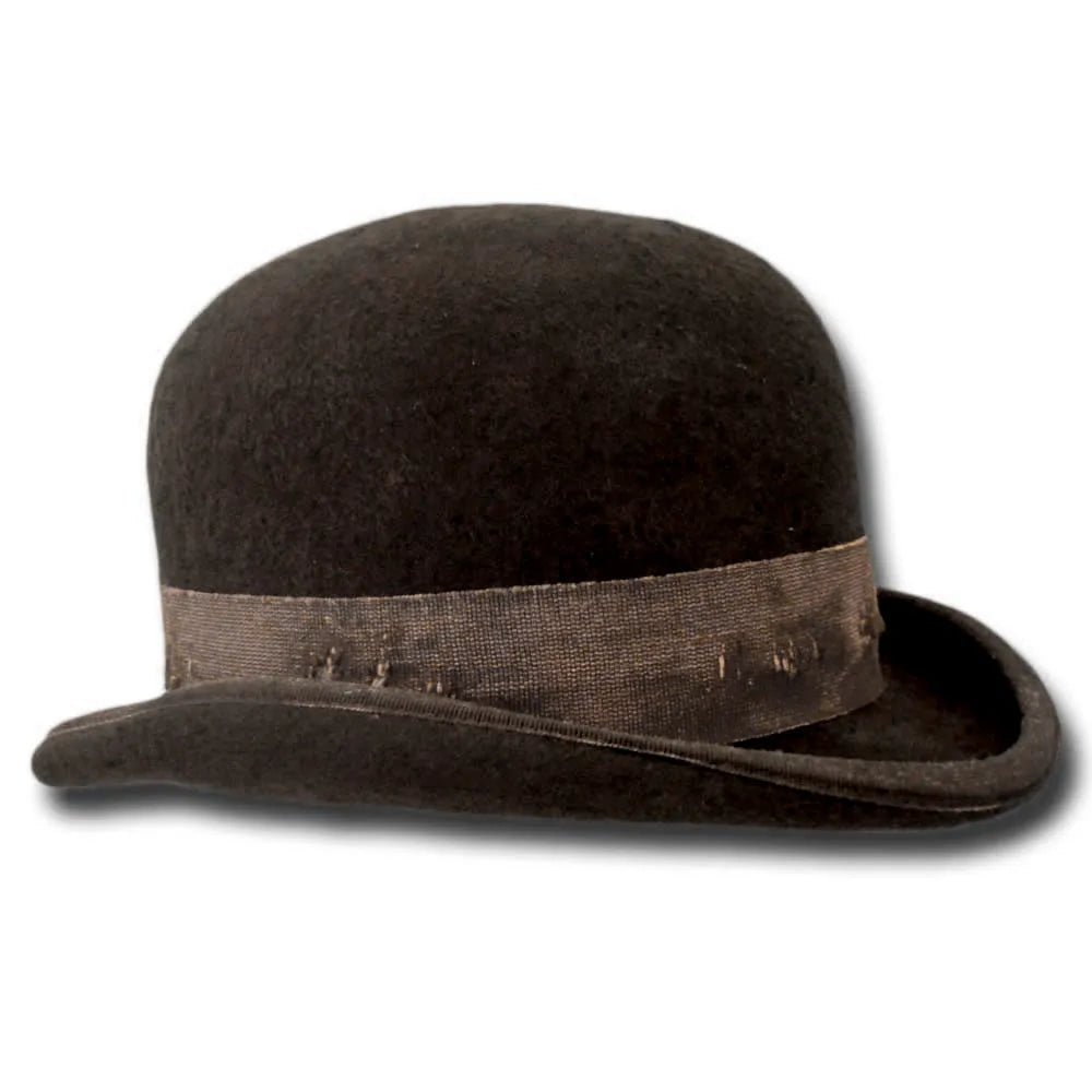 Clochard Aged Western Bowler Hat Handmade Sergio Anzani Hatmaker