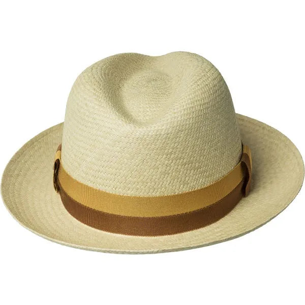 Thread Ranch Fedora - Panama Fedora - Yellow/ Brown