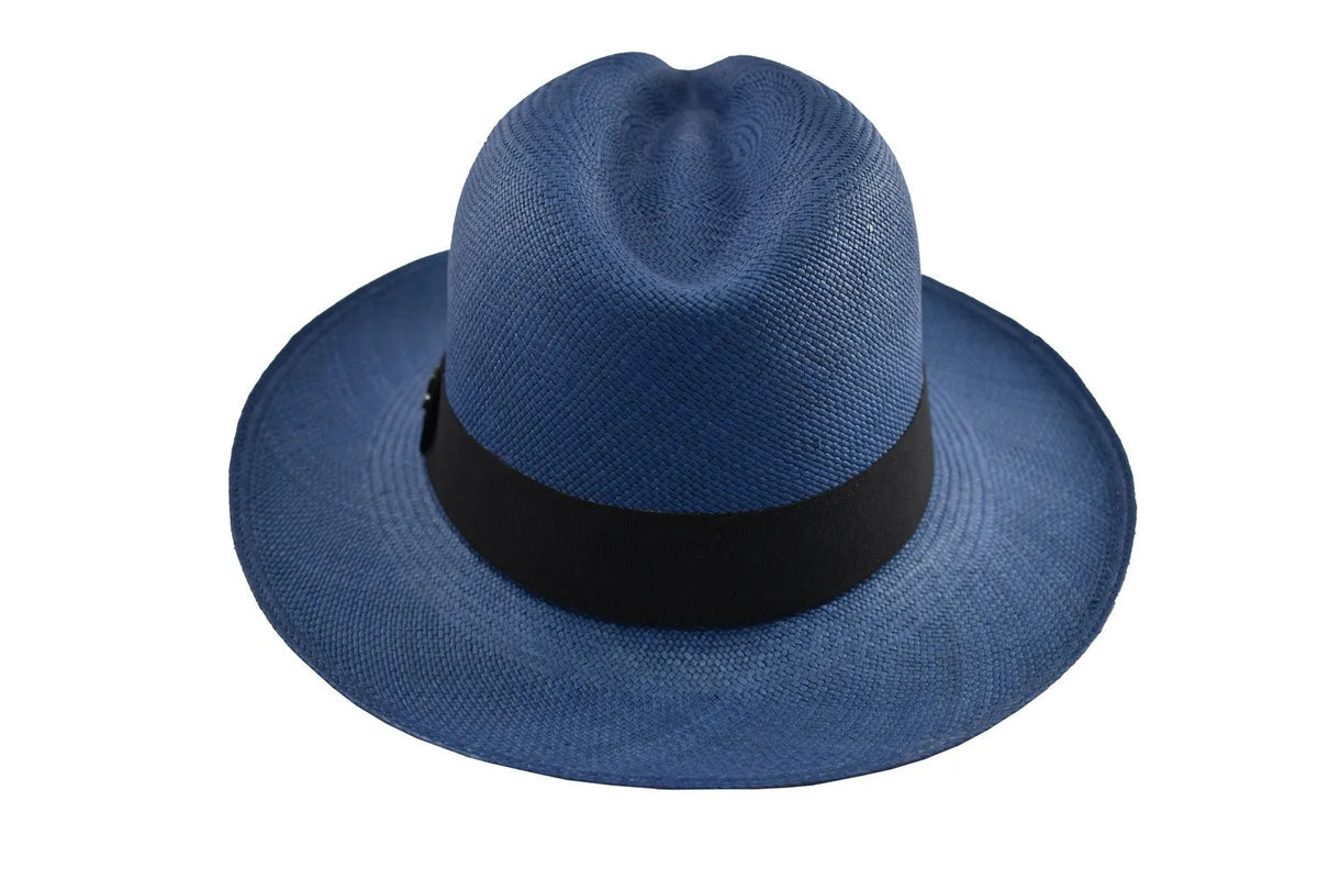 Advanced Original Panama Hat - Electric Blue Toquilla Straw