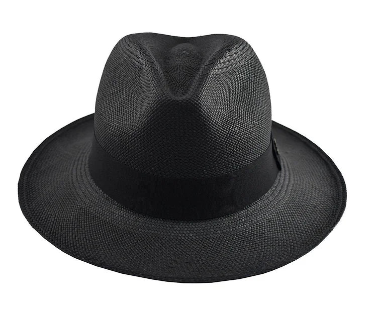 Advanced Original Panama Hat - Black Toquilla Straw