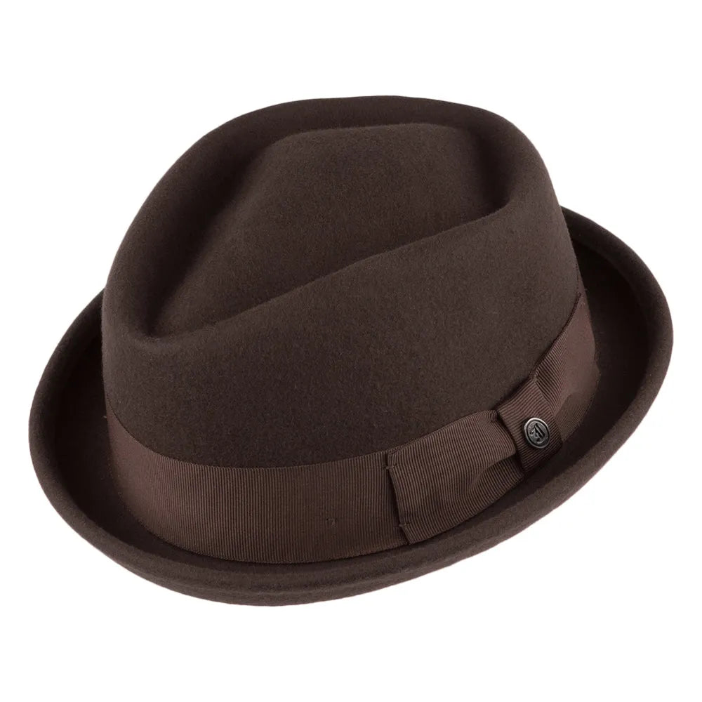 Thread Jaxon & James Crushable Diamond Crown Pork Pie Brown Wholesale