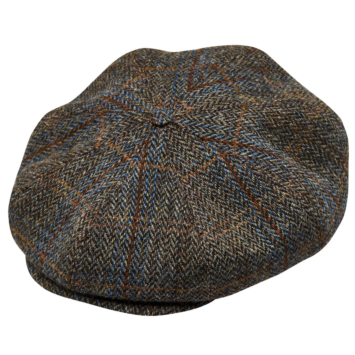 Newsboy Genuine Scottish Harris Tweed 8 Panels Man Cap