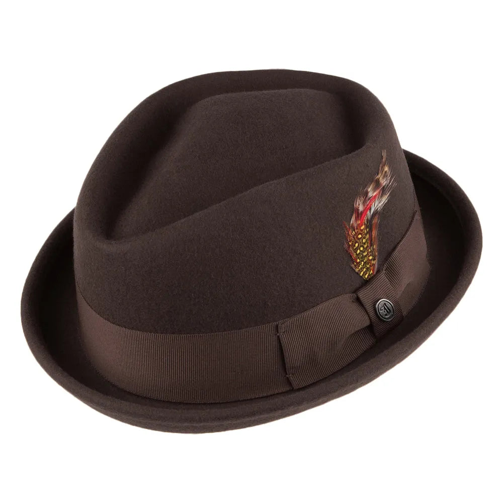Thread Jaxon & James Crushable Diamond Crown Pork Pie Brown Wholesale