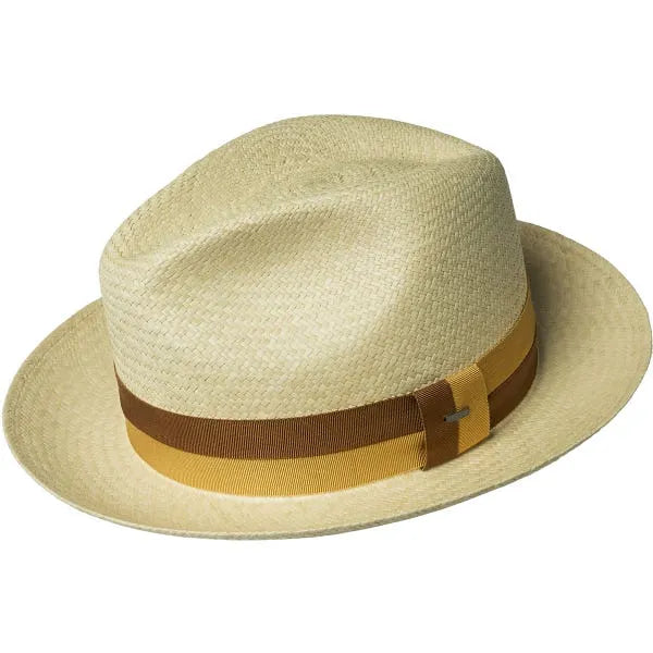 Thread Ranch Fedora - Panama Fedora - Yellow/ Brown