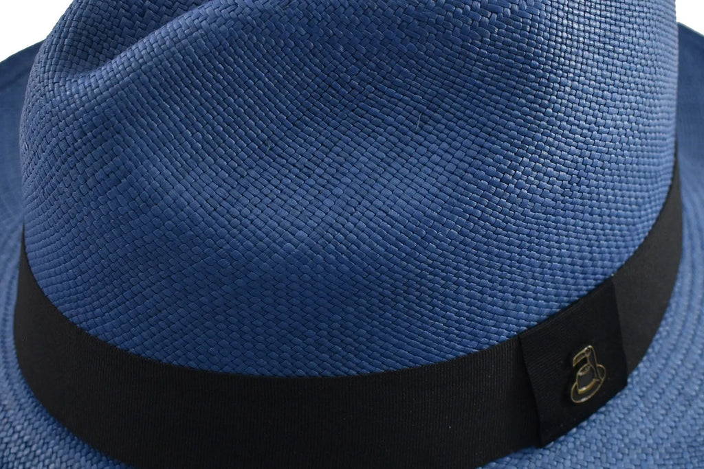 Advanced Original Panama Hat - Electric Blue Toquilla Straw