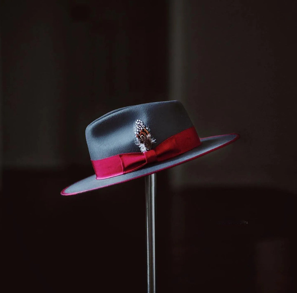 Eerguson Fedora - Slate+Burgundy