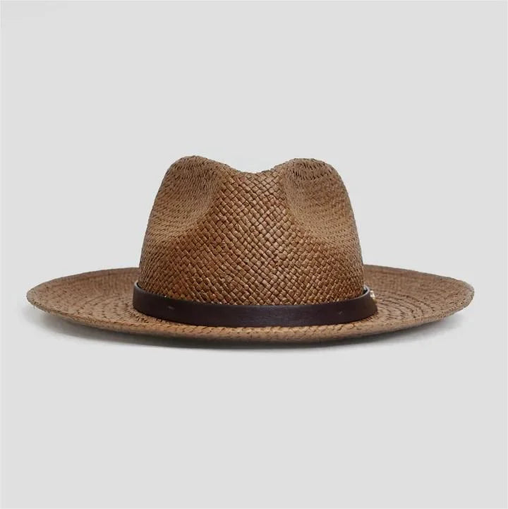 Geoffery Straw Fedora Hat – Toffee