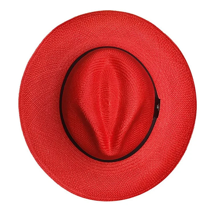 Advanced Original Panama Hat - Red Classic Fedora