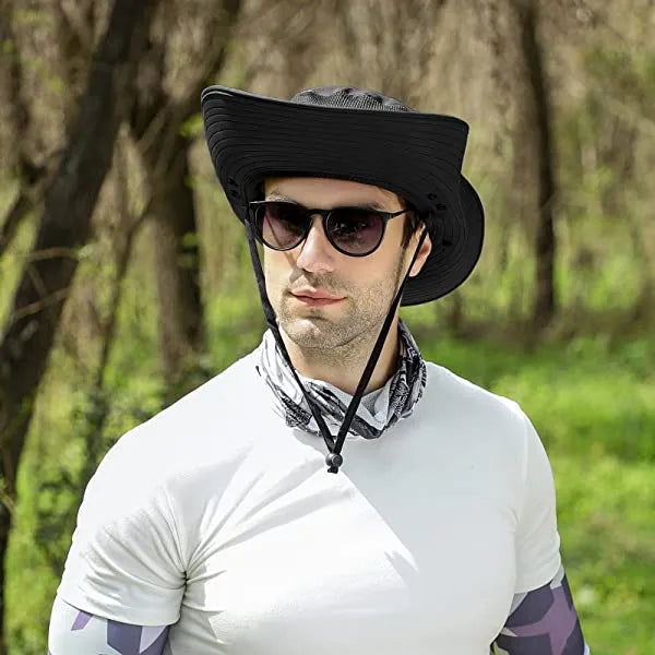 Upf 50+ Sun Fishing Hat For Men Women Wide Brim Hat With Detachable