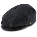 Oxford - Walrus Hats Navy/Green Houndstooth Polyester 8 Panel Newsboy
