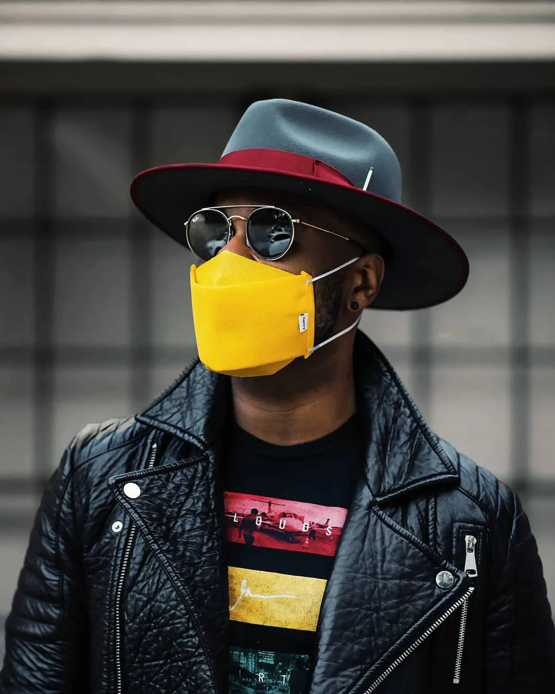 Ferguson Fedora - Slate+Burgundy