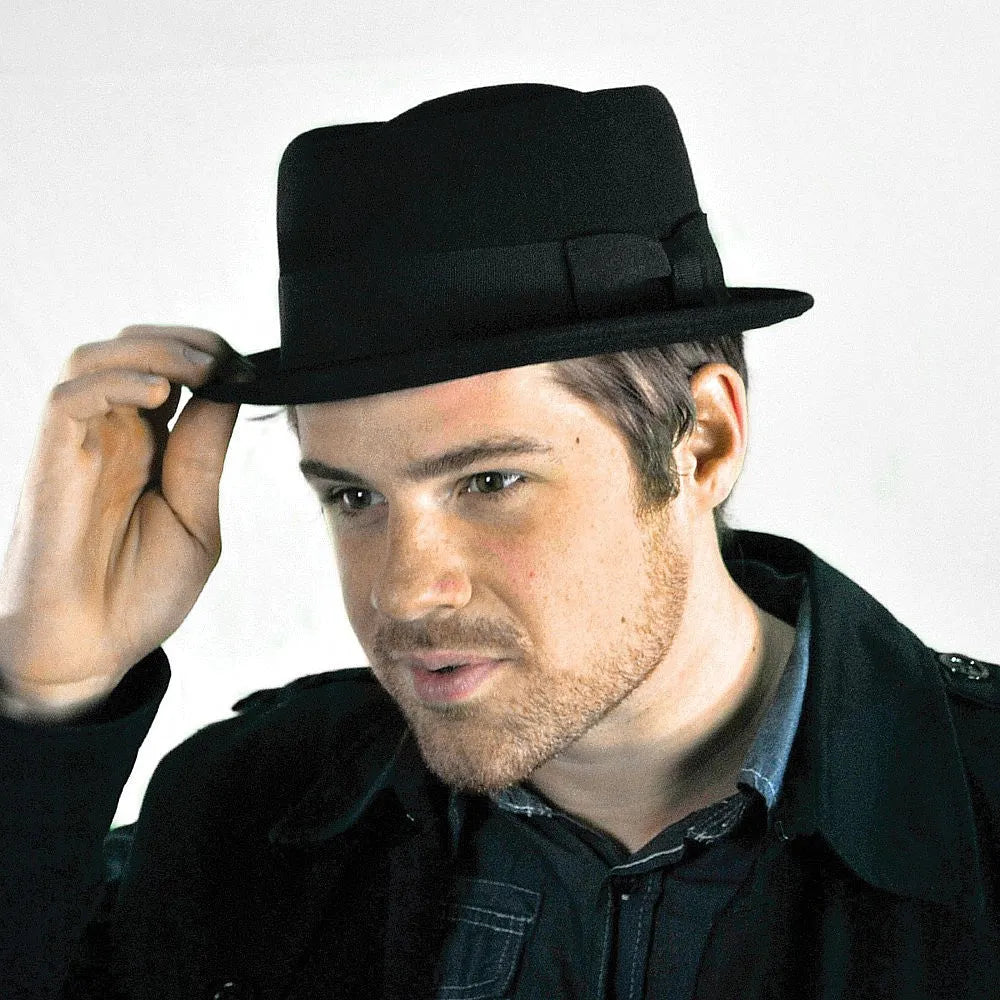 Thread Jaxon & James Crushable Wool Pork Pie Hat - Black