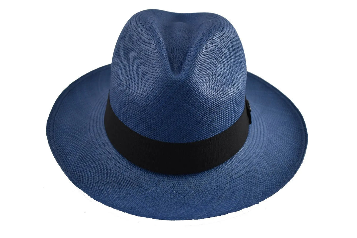 Advanced Original Panama Hat - Electric Blue Toquilla Straw