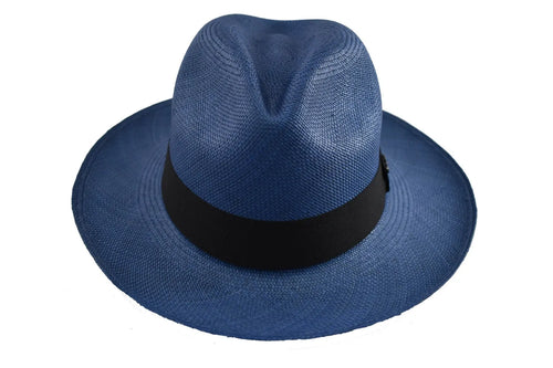 Advanced Original Panama Hat - Electric Blue Toquilla Straw