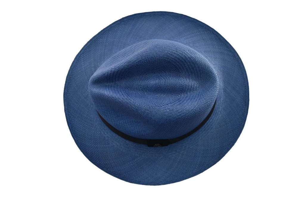 Advanced Original Panama Hat - Electric Blue Toquilla Straw