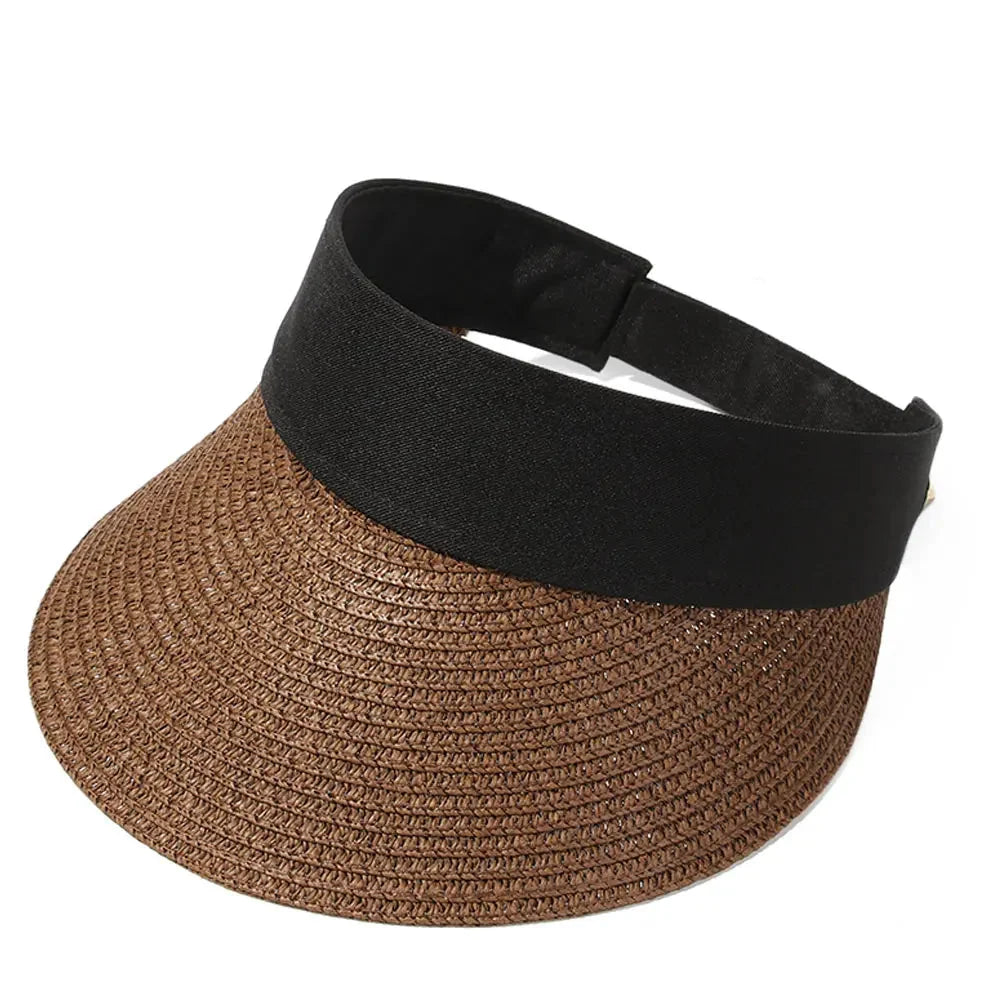 Aruba Summer Straw Long Visor