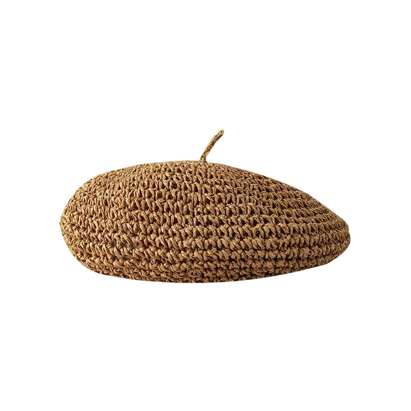 Aveiro Summer Handmade Straw Beret