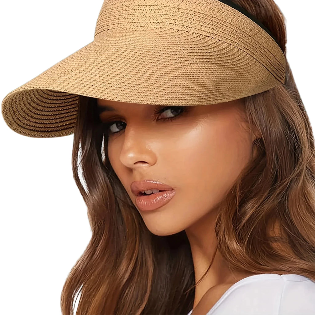 Curazao Summer Straw Long Visor