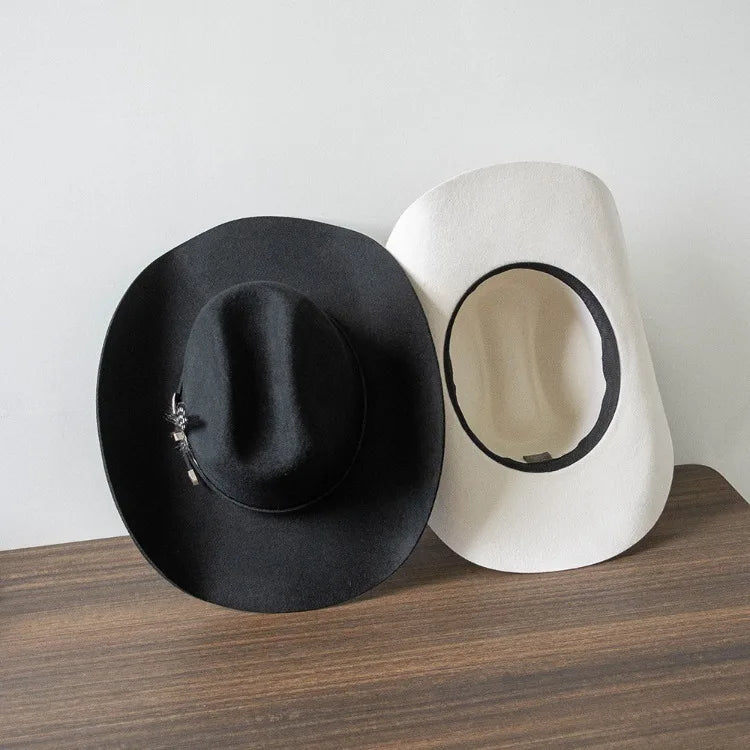 Dallas Feathers Wool Western Cowboy Hat
