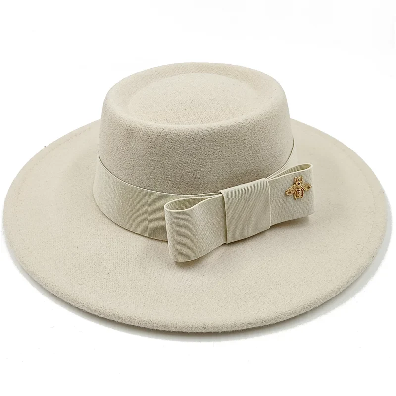 Firefly Ribbon Boater Porkpie Hat