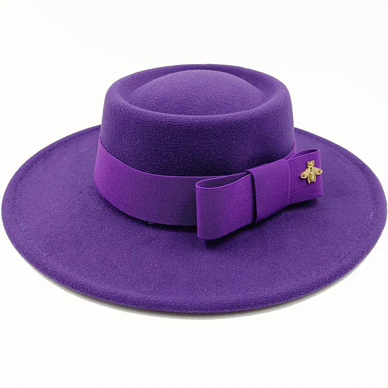 Firefly Ribbon Boater Porkpie Hat