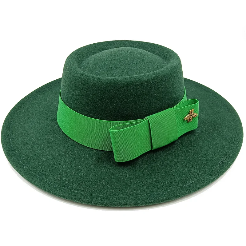 Firefly Ribbon Boater Porkpie Hat