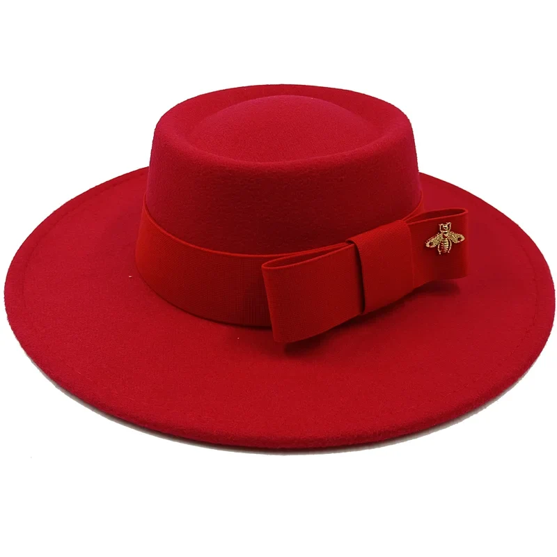 Firefly Ribbon Boater Porkpie Hat