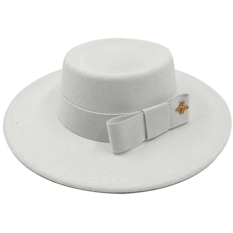 Firefly Ribbon Boater Porkpie Hat