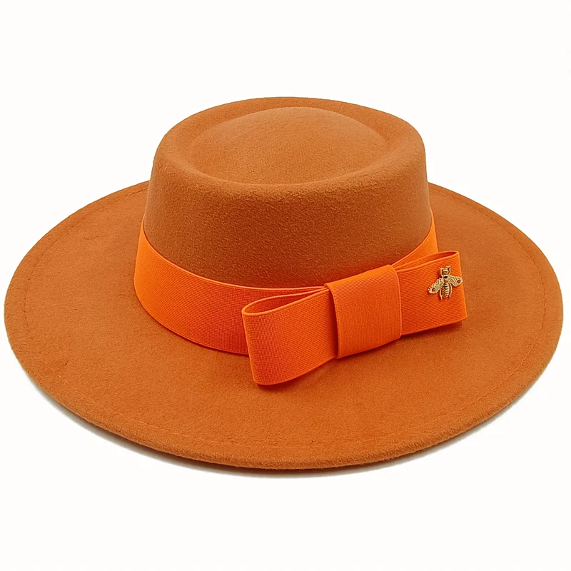 Firefly Ribbon Boater Porkpie Hat