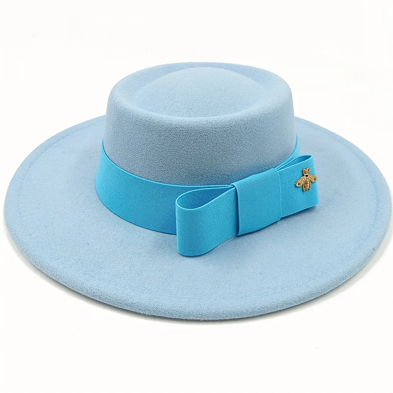 Firefly Ribbon Boater Porkpie Hat