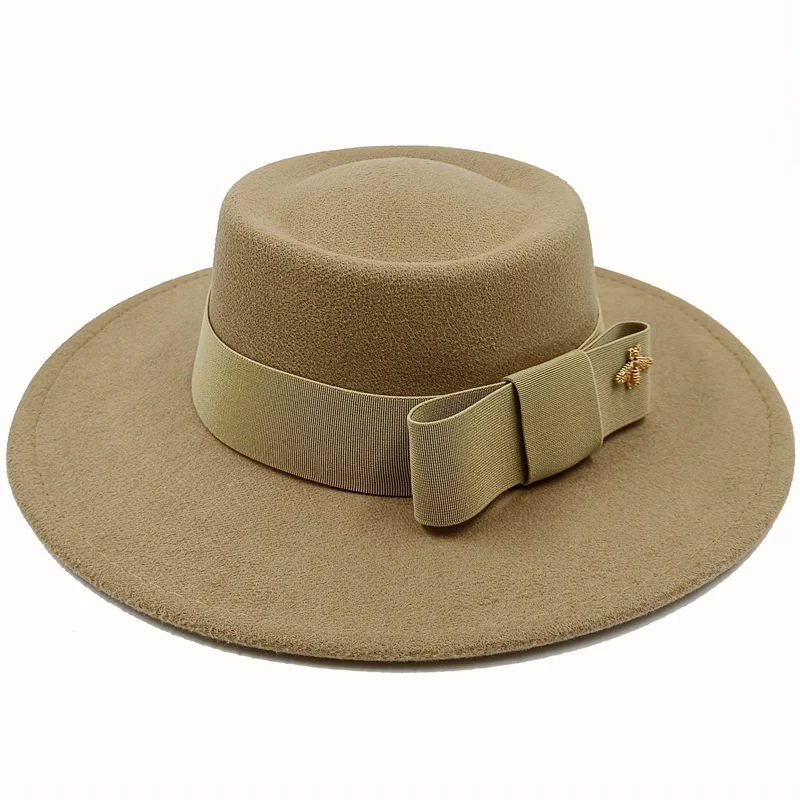 Firefly Ribbon Boater Porkpie Hat