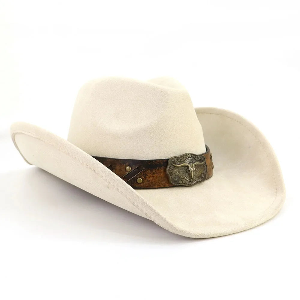 Golden Bull Suede Cowboy Hat