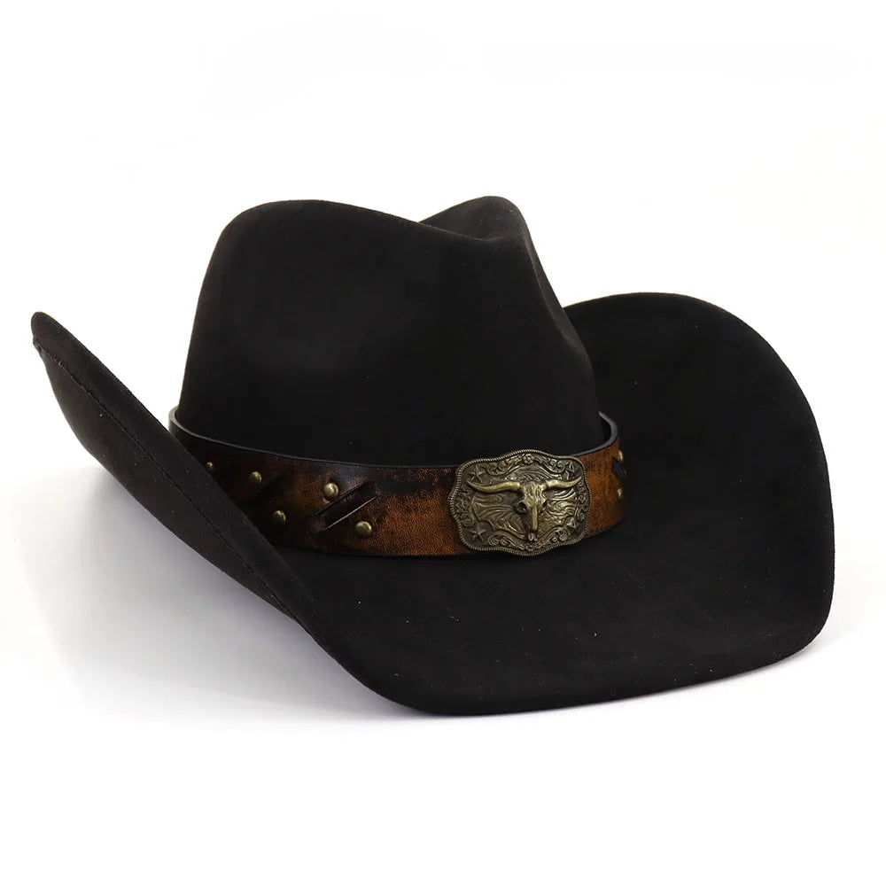 Golden Bull Suede Cowboy Hat