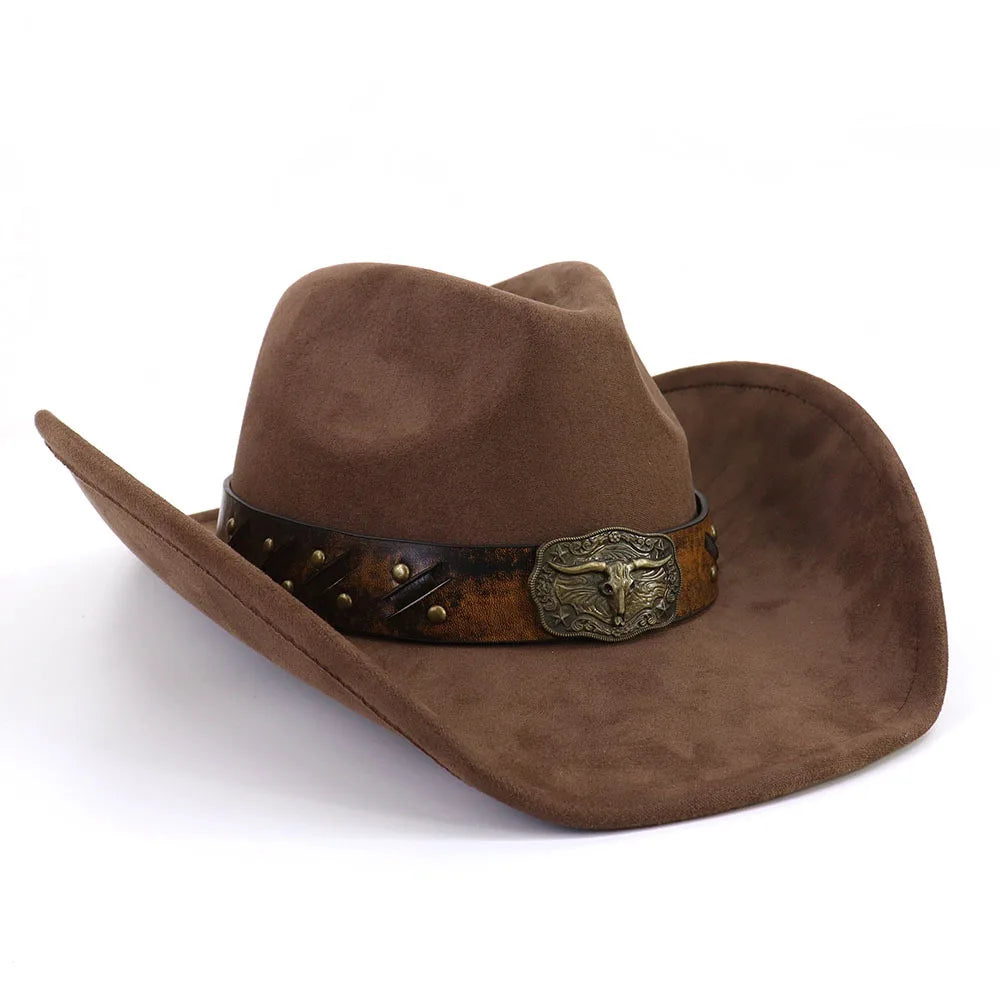 Golden Bull Suede Cowboy Hat