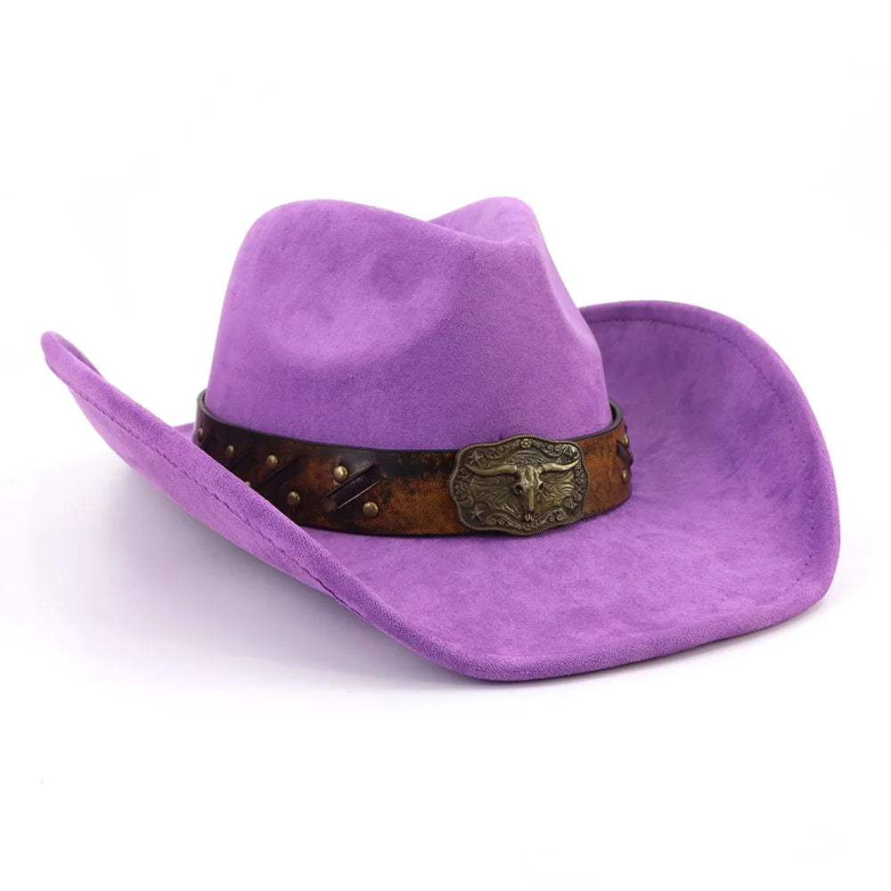 Golden Bull Suede Cowboy Hat