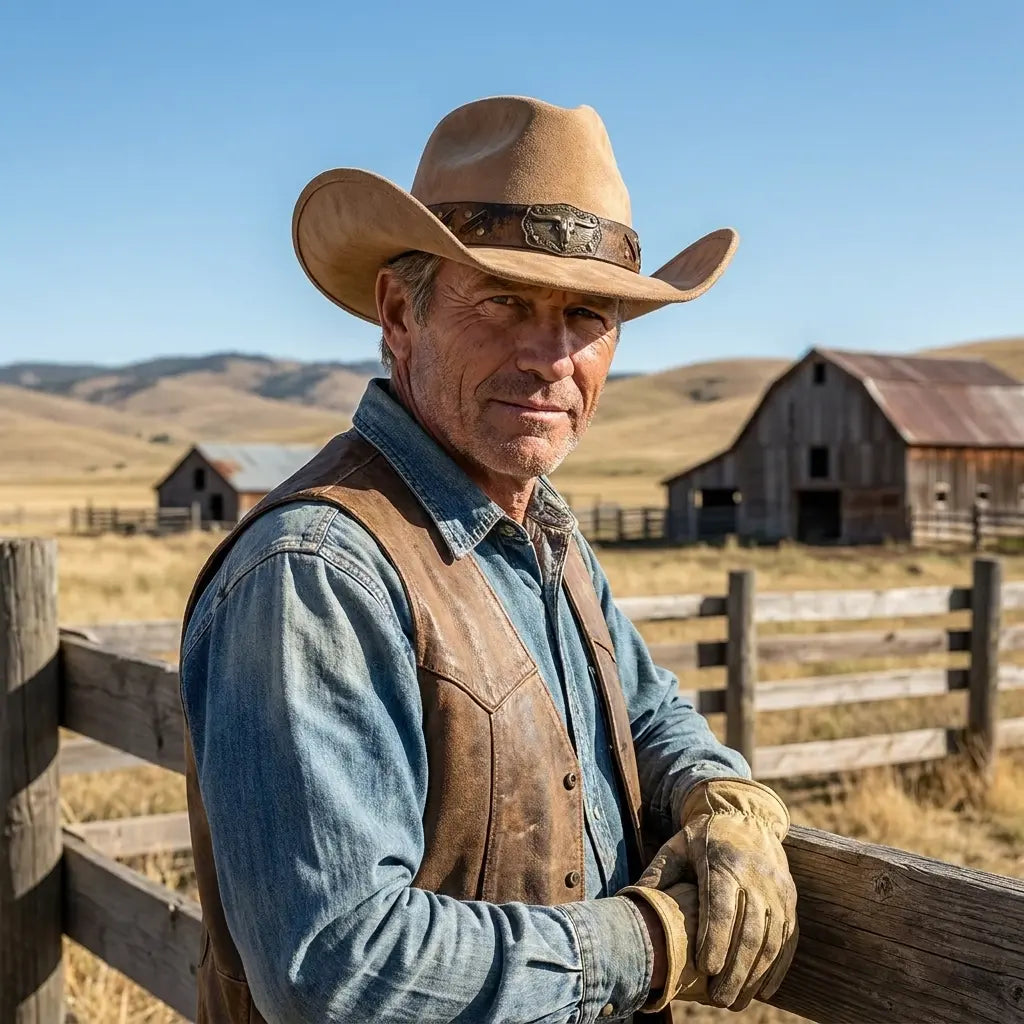 Golden Bull Suede Cowboy Hat