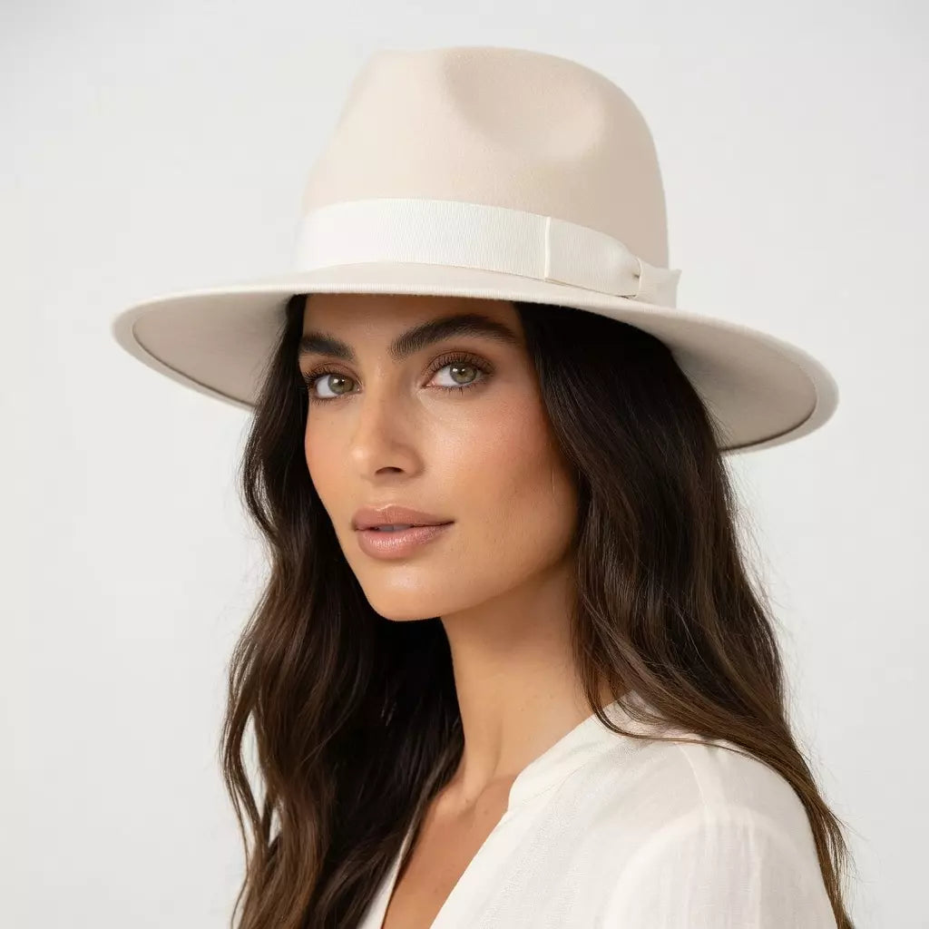 Greenberg Wide-Brim Wool Fedora Hat