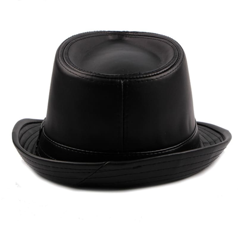 Hancock Leather Trilby Hat