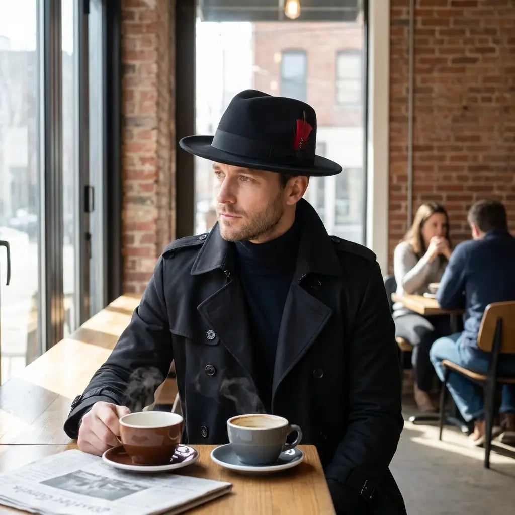Howard Feathers Wool Fedora Hat