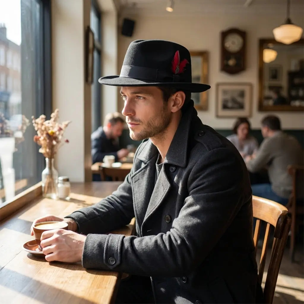 Howard Feathers Wool Fedora Hat