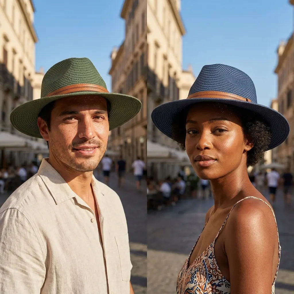 Lorient Summer Straw Fedora Hat