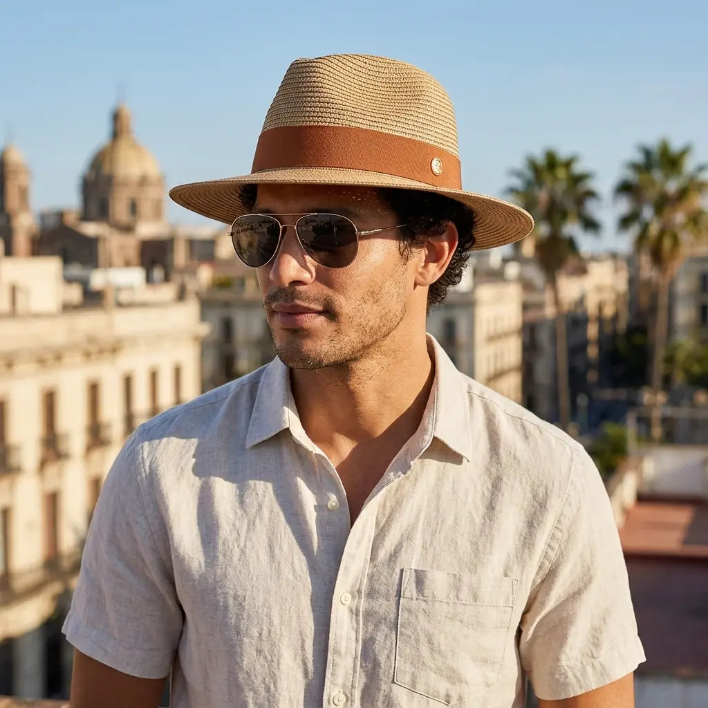 Maracaibo Summer Straw Fedora Hat