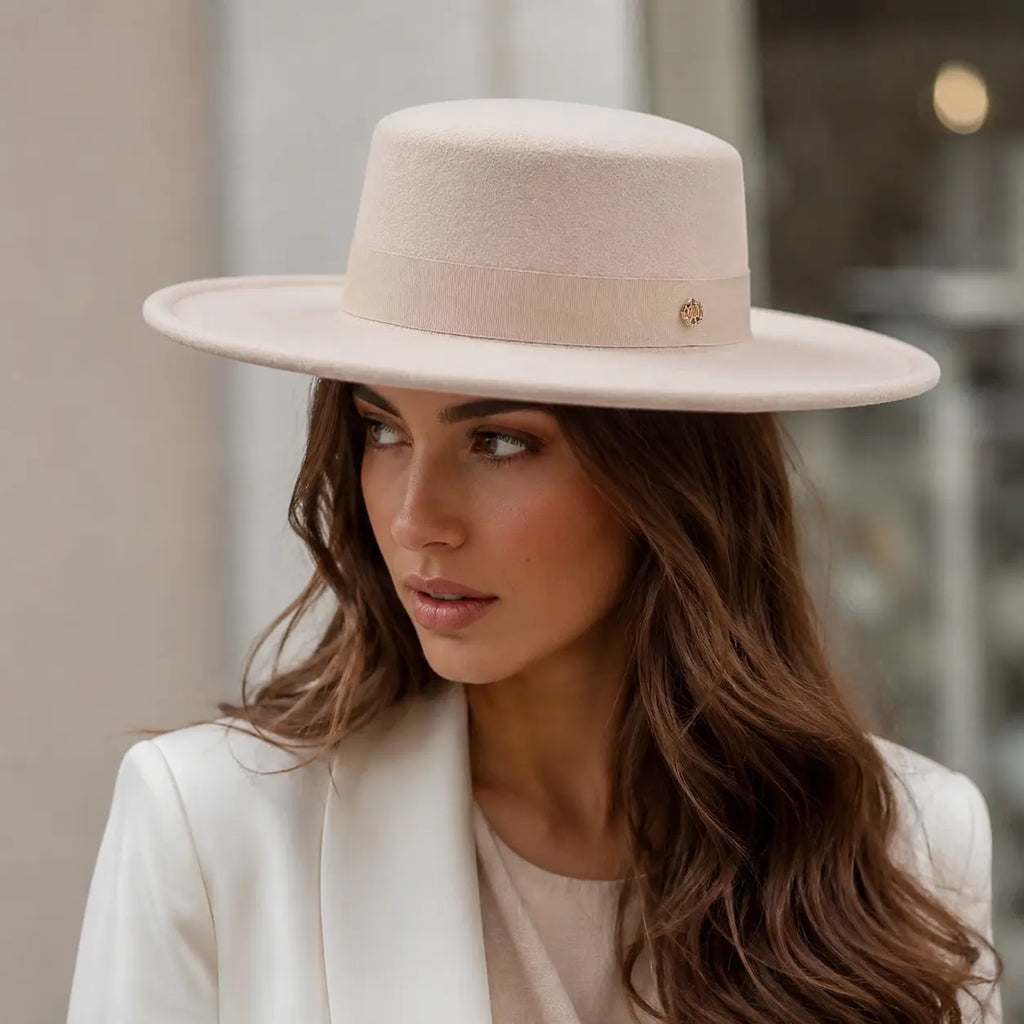 Mettreux Wide Brimmed Boater Hat