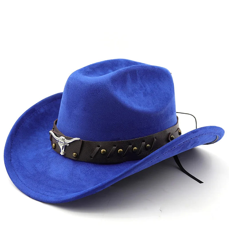 Ox-Head Suede Western Cowboy Hat