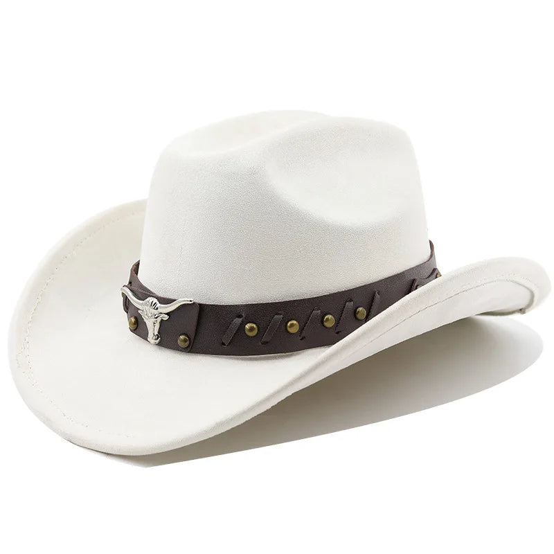 Ox-Head Suede Western Cowboy Hat