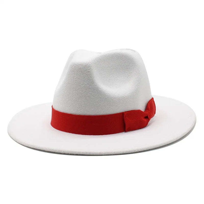 Pahoda White Cotton Fedora Hat