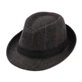 Plaid & Herringbone Trilby Hat