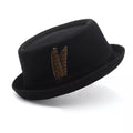 Poitiers Feathers Wool Porkpie Hat