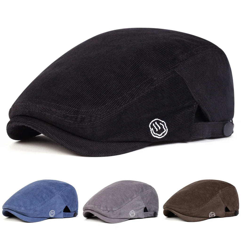 Smile 1991 Corduroy Flat Cap