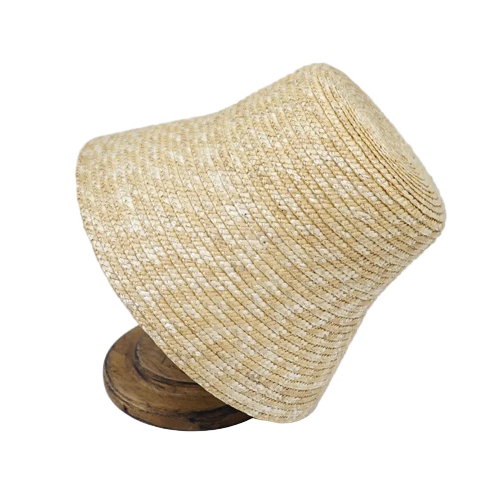 Stockport Handmade Summer Straw Bucket Hat